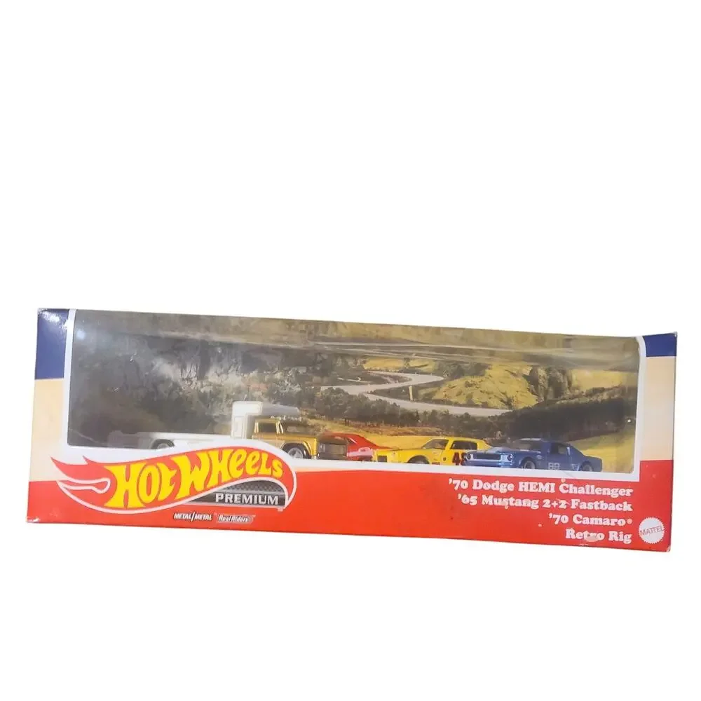 Hot Wheels Premium Diorama Series Muscle Car Box Set Walmart Exclusive